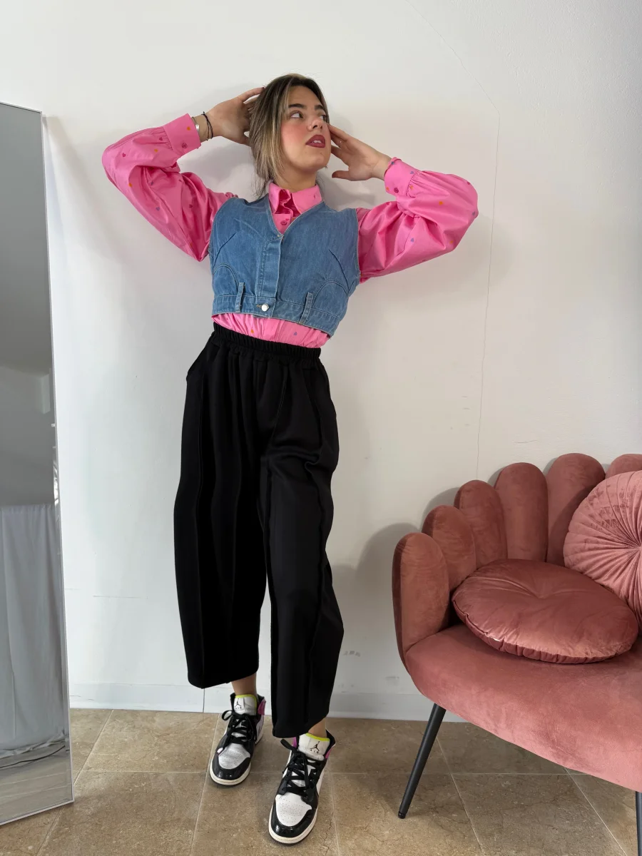 Pantaloni “Cleo” neri - immagine 4