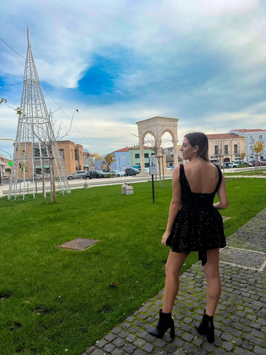 Abito “Lumiere” nero - immagine 3