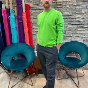 Pantaloni artigianali uomo con tasche dipinte a mano