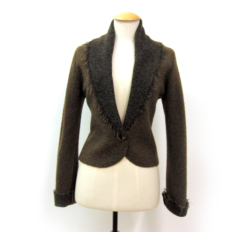 Giacca in morbido bouclé di lana cotta - immagine 5