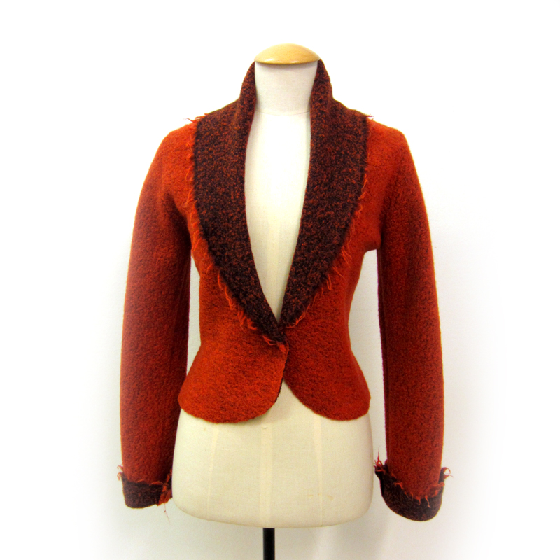 Giacca in morbido bouclé di lana cotta - immagine 6