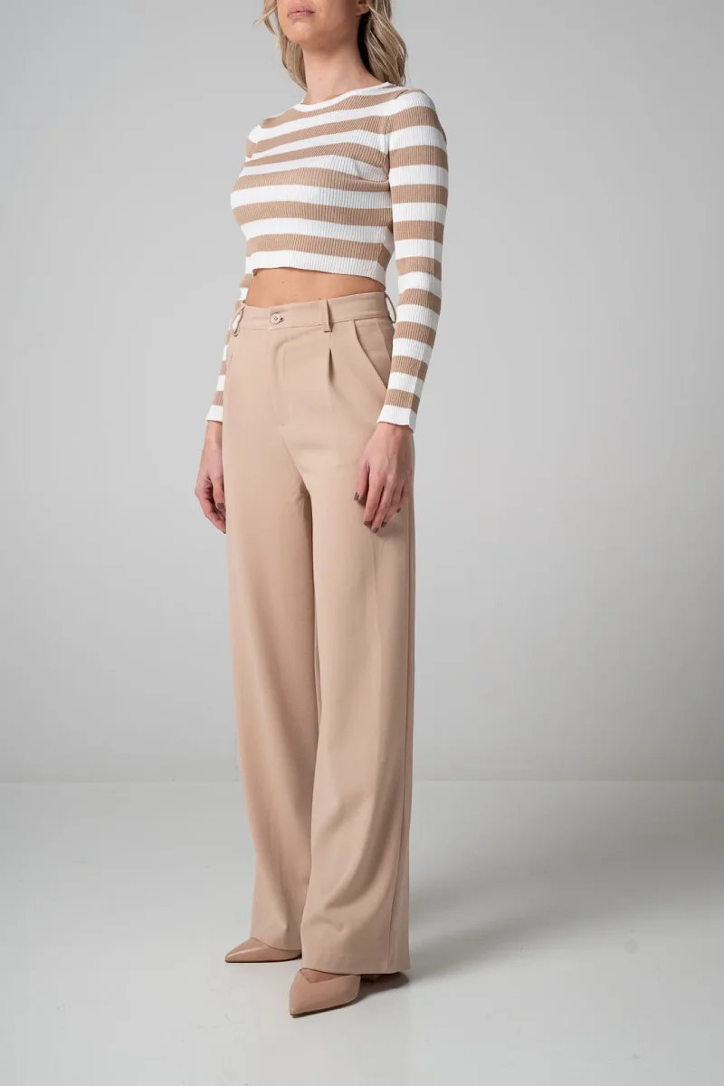 Pantalone wide leg Beige - immagine 6