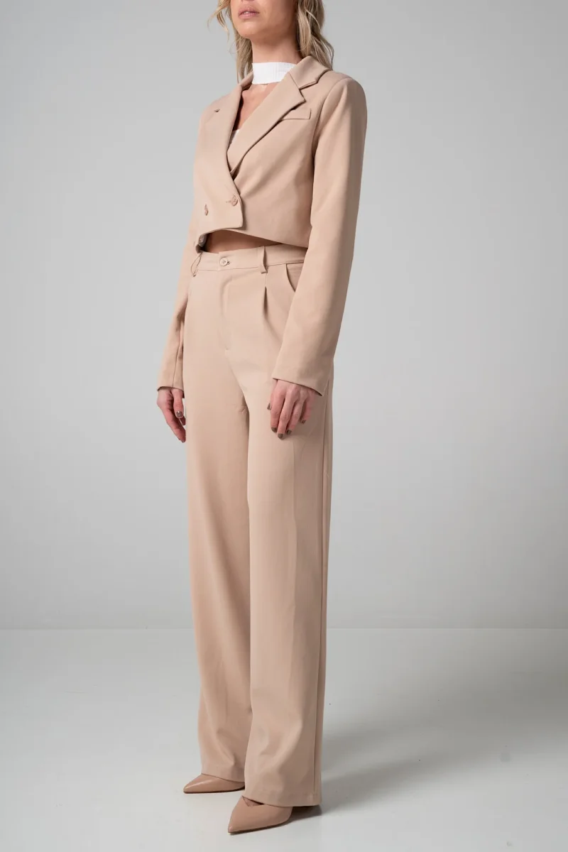 Pantalone wide leg Beige - immagine 3