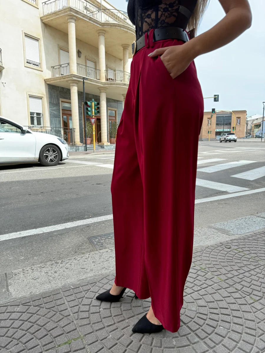 Pantaloni “Dafne” bordeaux - immagine 5
