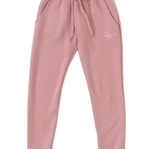 Pantalone jogger sportivo rosa normal fit con logo Rue 19 milano
