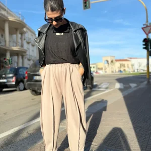 Pantaloni “Cleo” beige