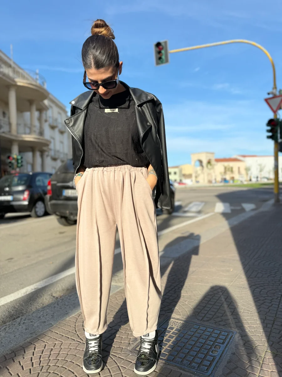 Pantaloni “Cleo” beige