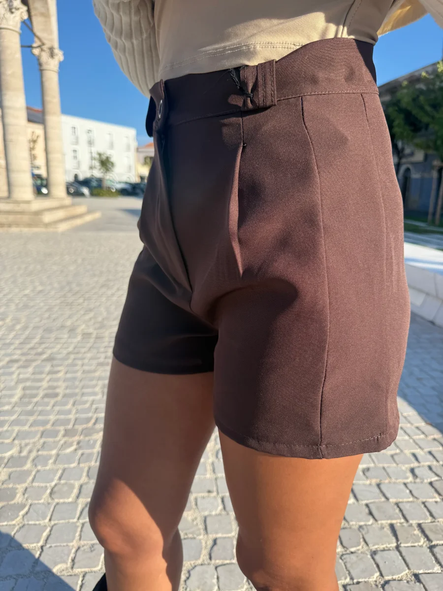 Short “Urban Chic” marrone - immagine 3