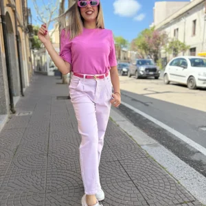 Pantaloni “Pastely” rosa