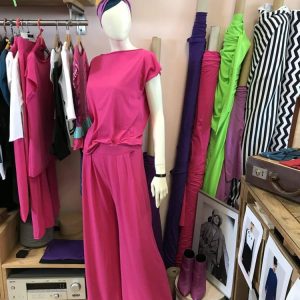 Completo donna sostenibile pezzo unico Made in Italy in Jersey