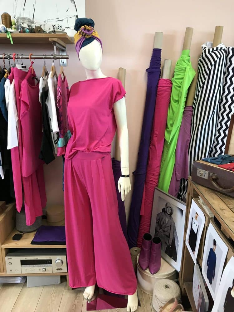 Completo donna sostenibile pezzo unico Made in Italy in Jersey - immagine 2