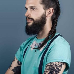 Maglia con bretelle dipinta a mano, personalizzabile