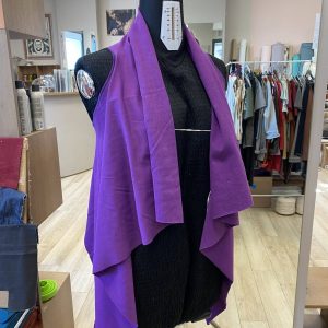 Gilet in felpa di cotone artigianale e personalizzabile Greta Pigatto couture