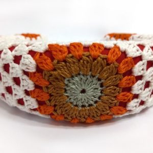 Cerchietto Uncinetto Arancia