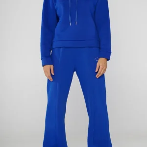 Pantalone jogger blu royal con fondo ampio