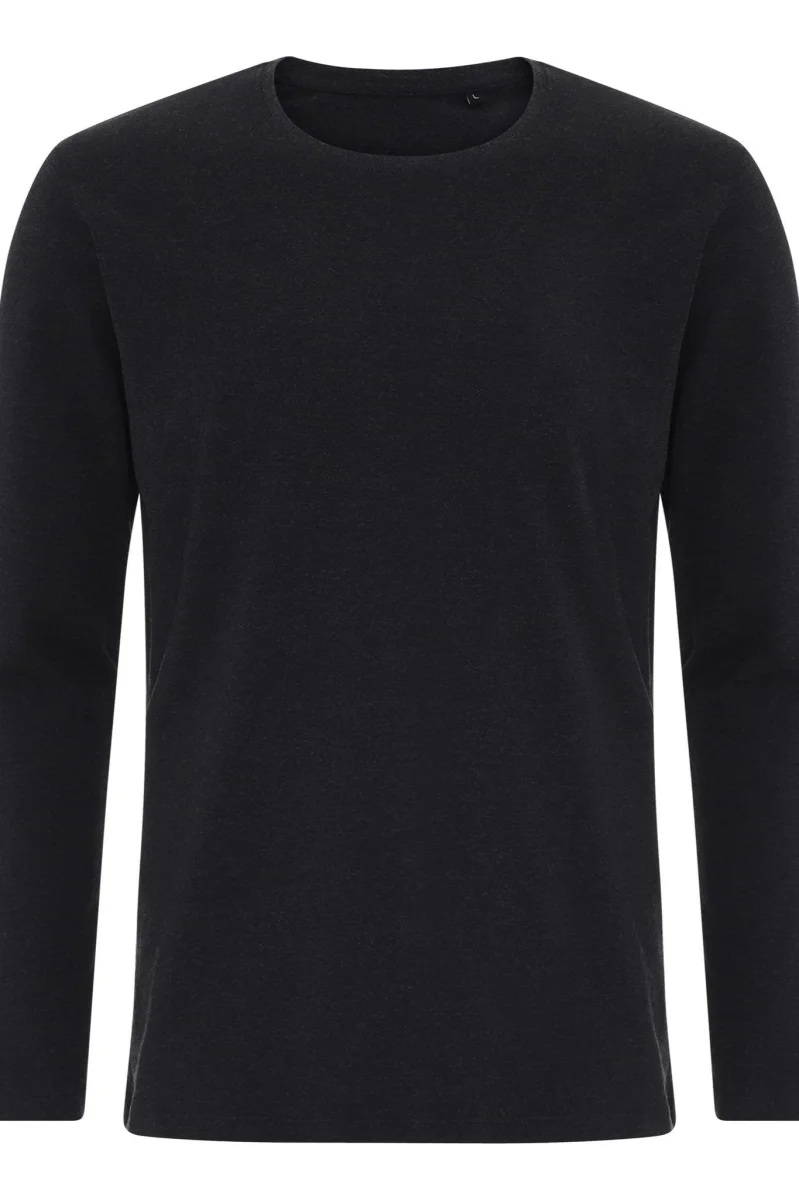 T-shirt muscolare a maniche lunghe-grigio scuro - immagine 4