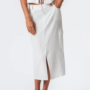 Gonna di lino - bianco