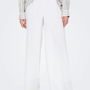 Pantaloni di lino Tokyo - bianco brillante