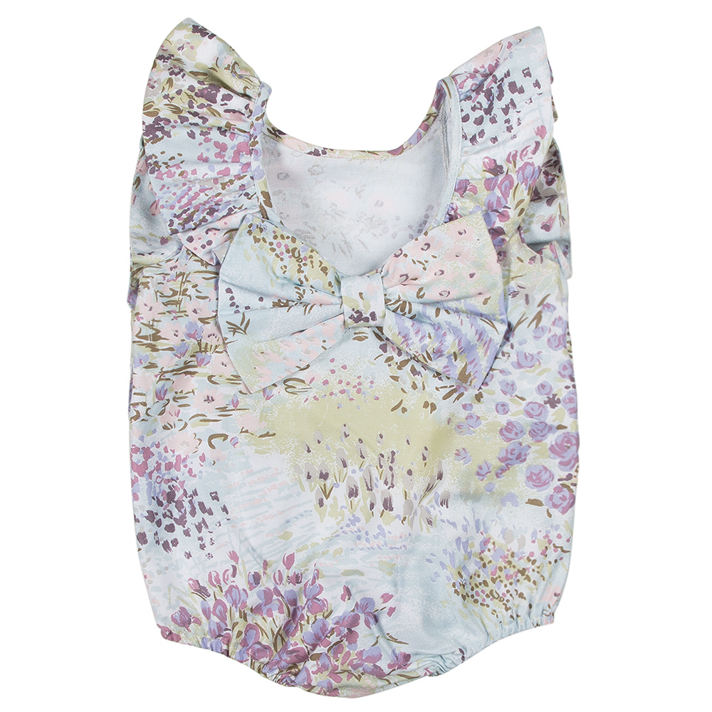 Body Anna celeste fiori lilla - immagine 3