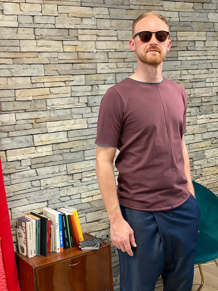 Pantaloni uomo artigianali denim certificato pantaloni oeko tex Elegance - immagine 3