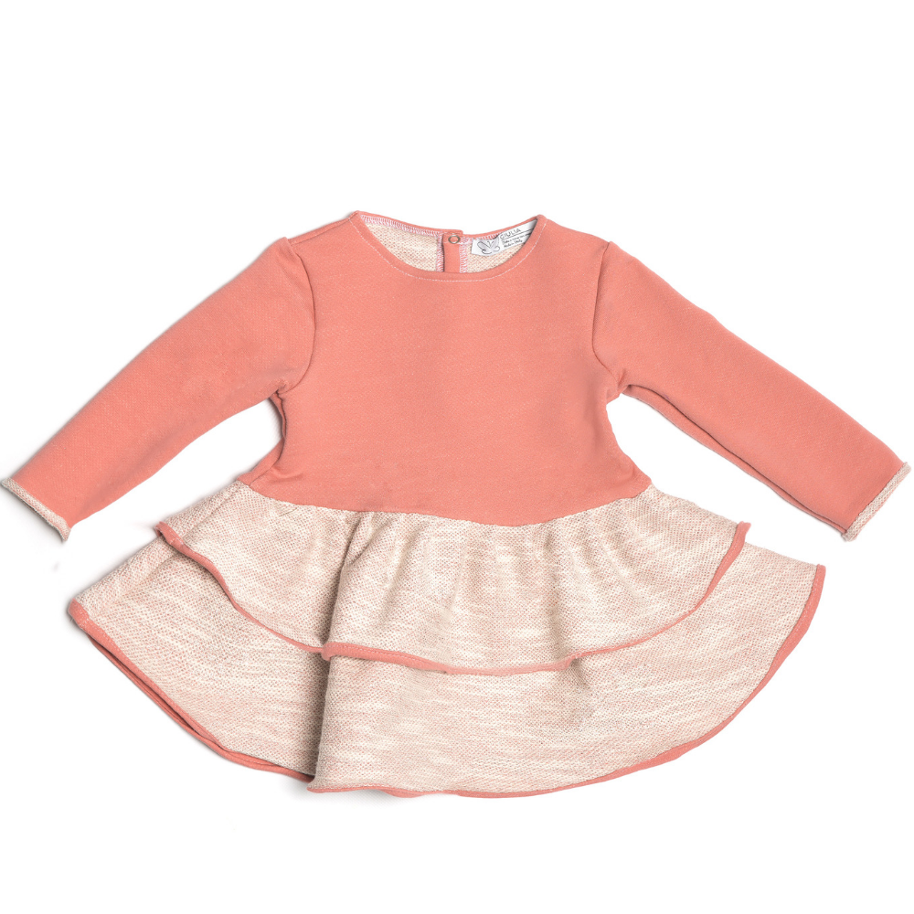 Terminato Abito bambina rosa in cotone - immagine 2