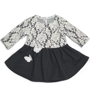 Abito da bambina in felpa blu