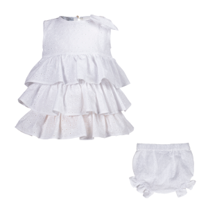 Terminato Abito Beatrice cerimonia bambina in pizzo