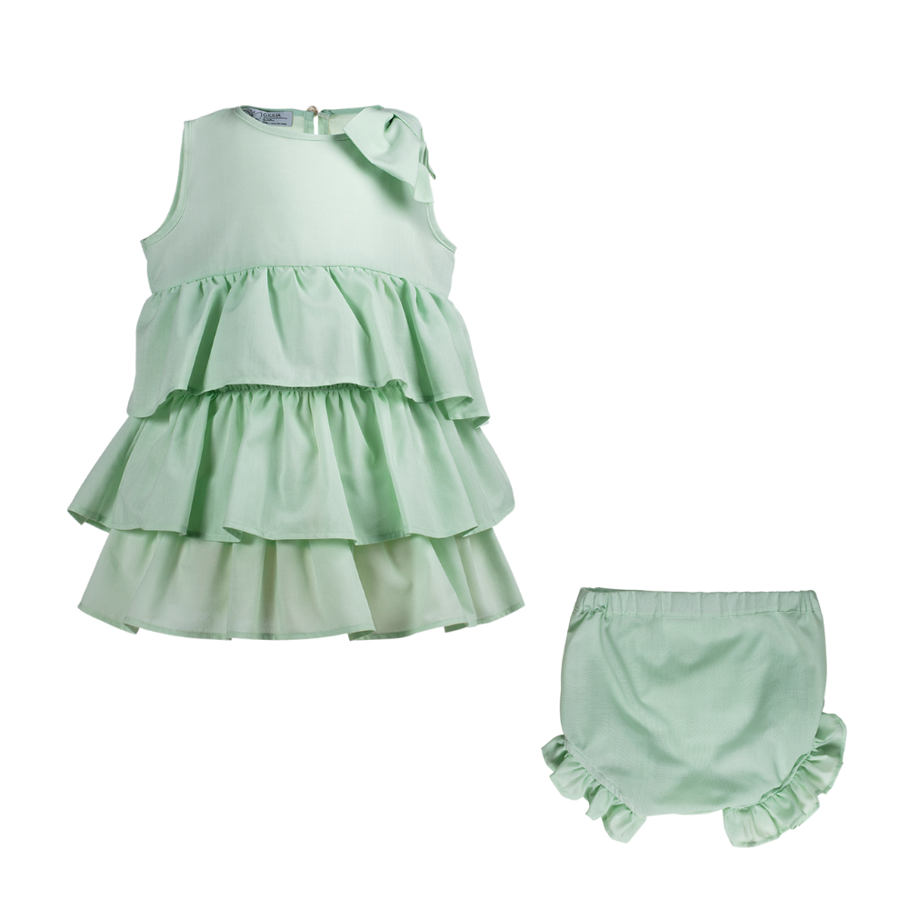 Abito Beatrice da cerimonia bambina verde - immagine 6