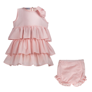 Ultimi Abito Beatrice da cerimonia bambina rosa tg 6/12