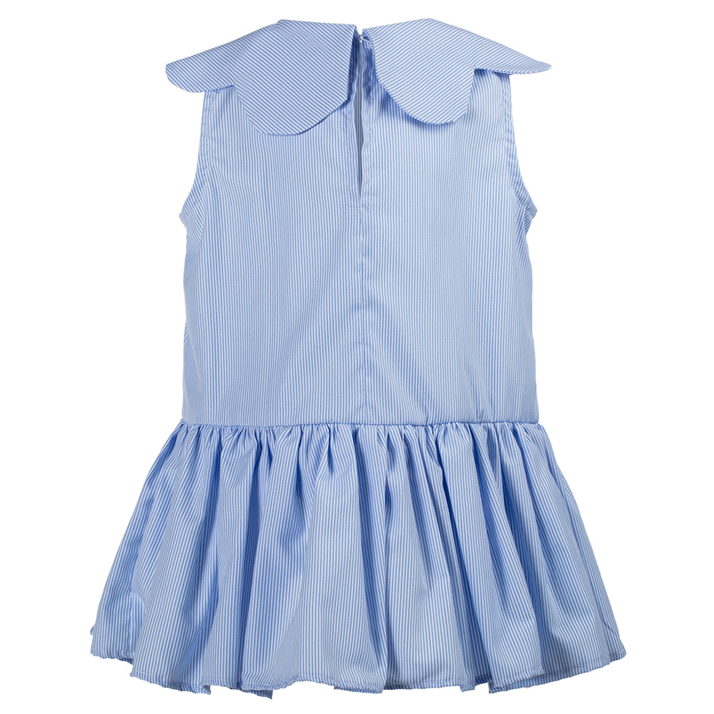Abito Pagliaccetto Aurora bimba a righe azzurre - immagine 8