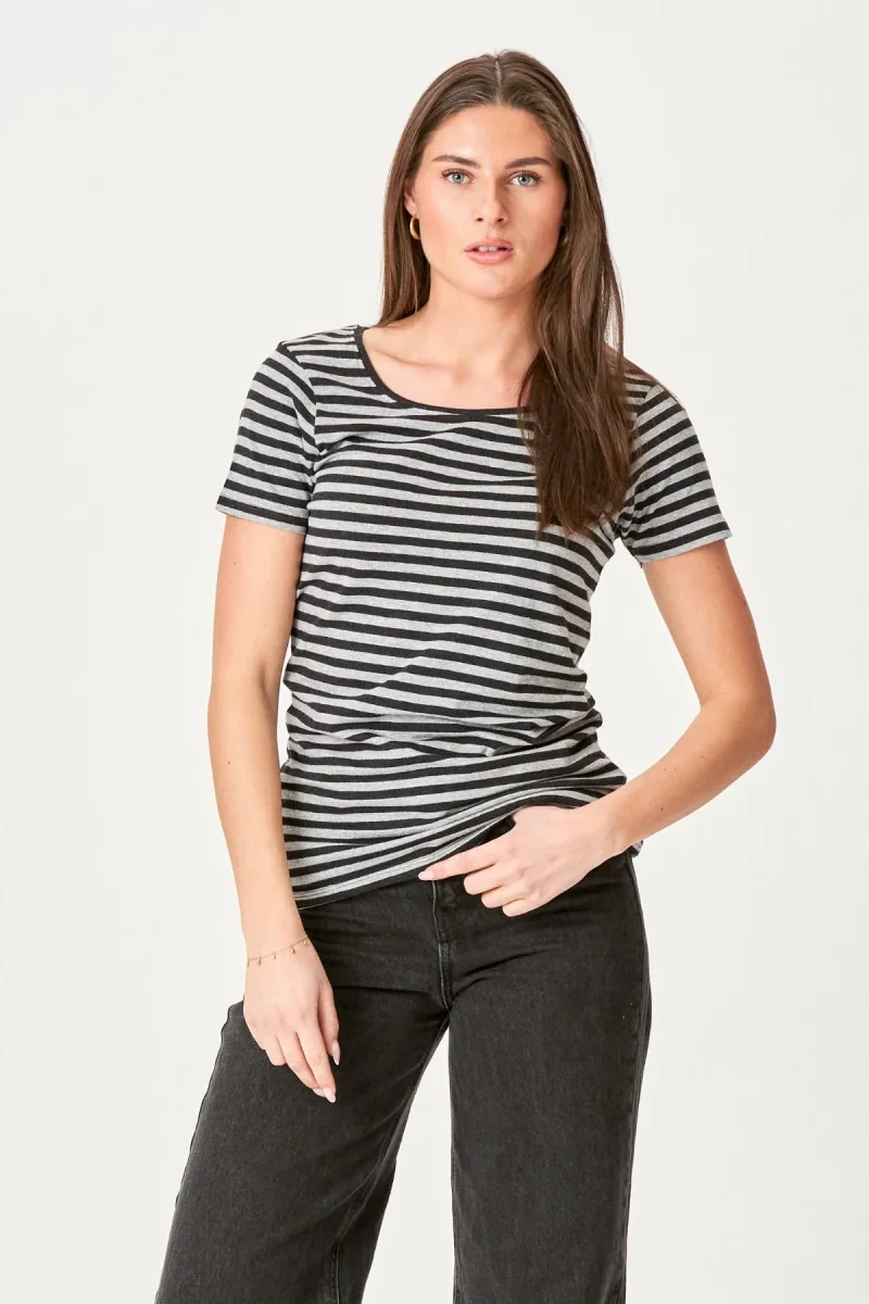 T-shirt NøRregade-Grigio nero - immagine 3