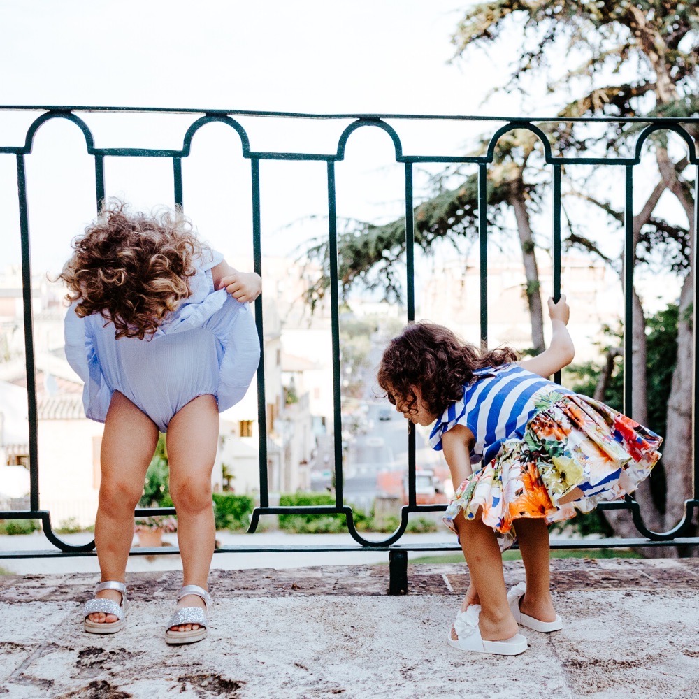 Abito Pagliaccetto Aurora bimba righe e fiori - immagine 9