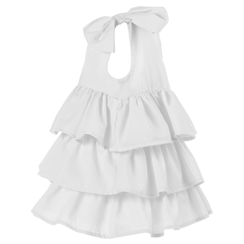 Abito Beatrice da cerimonia bambina bianco - immagine 4