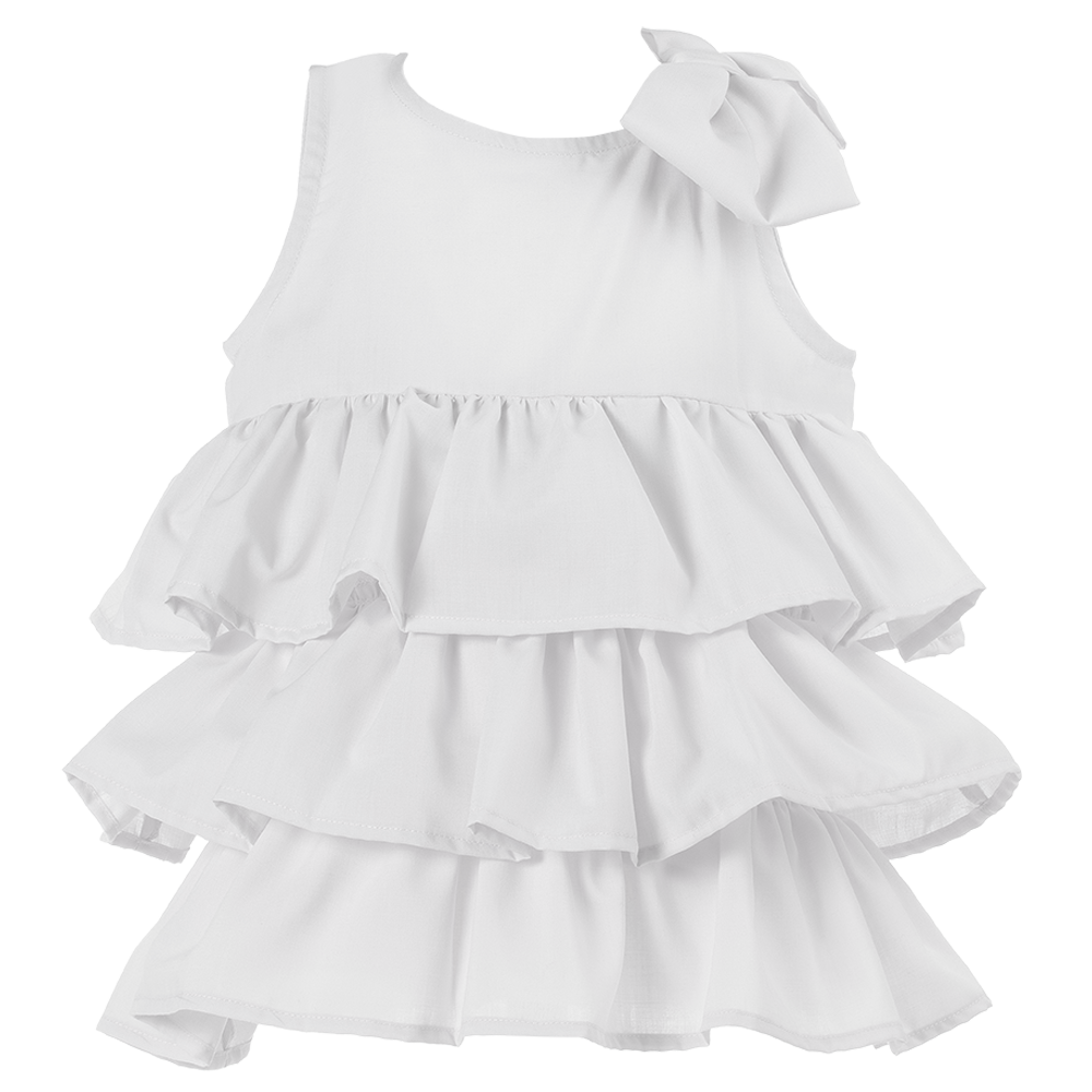 Abito Beatrice da cerimonia bambina bianco - immagine 7