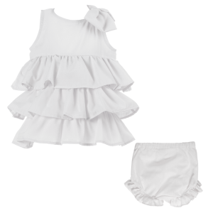 Abito Beatrice da cerimonia bambina bianco