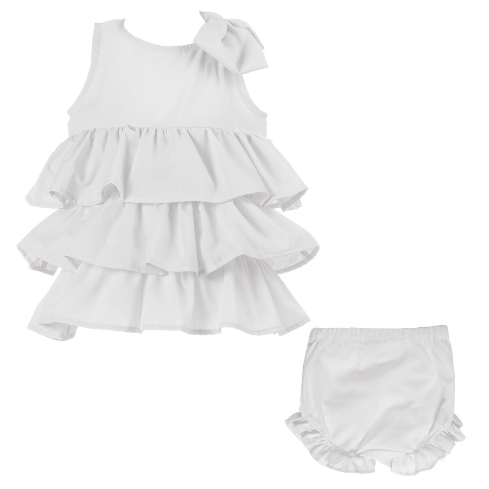 Abito Beatrice da cerimonia bambina bianco