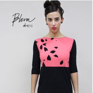 Abito petali dipinto a mano