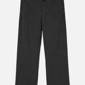 Pantalone a cinghia largo bestie - melange grigio scuro