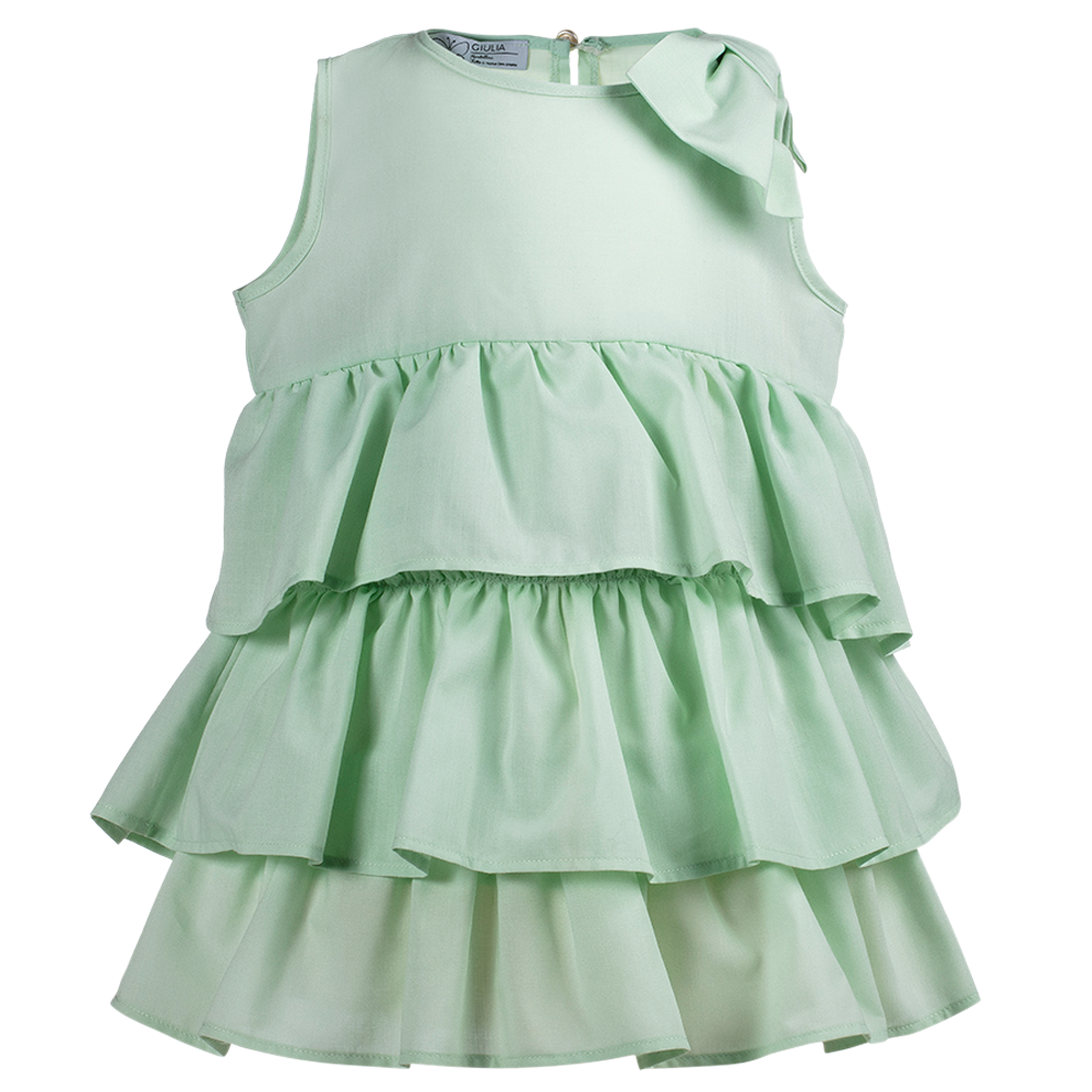 Abito Beatrice da cerimonia bambina verde - immagine 3