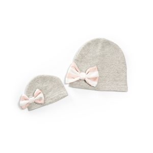 Terminato Cappello Bambina con fiocco rosa