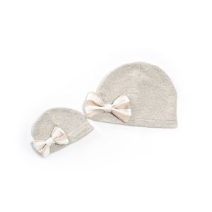 Cappello Bambina invernale fiocco beige