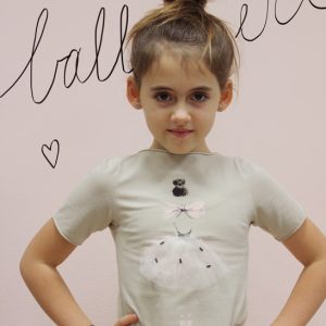 maglia ballerina bambina dipinta a mano