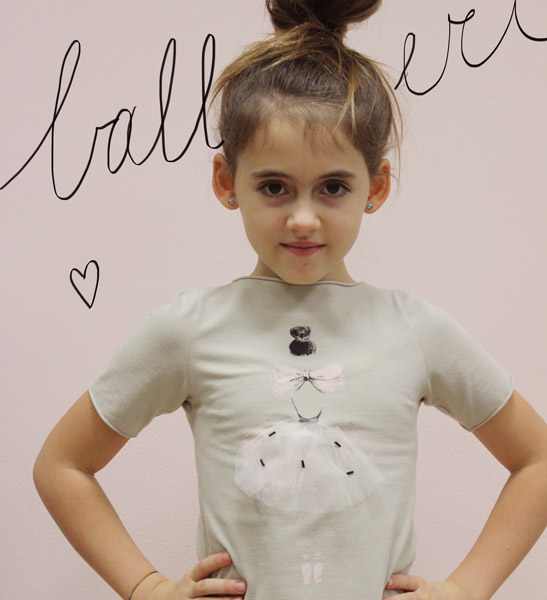 maglia ballerina bambina dipinta a mano - immagine 2