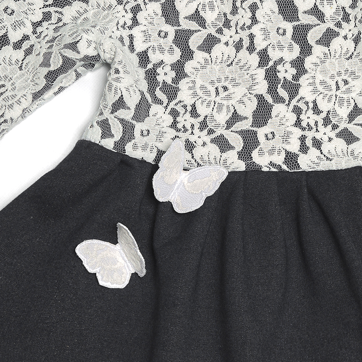 Abito da bambina in felpa blu - immagine 3