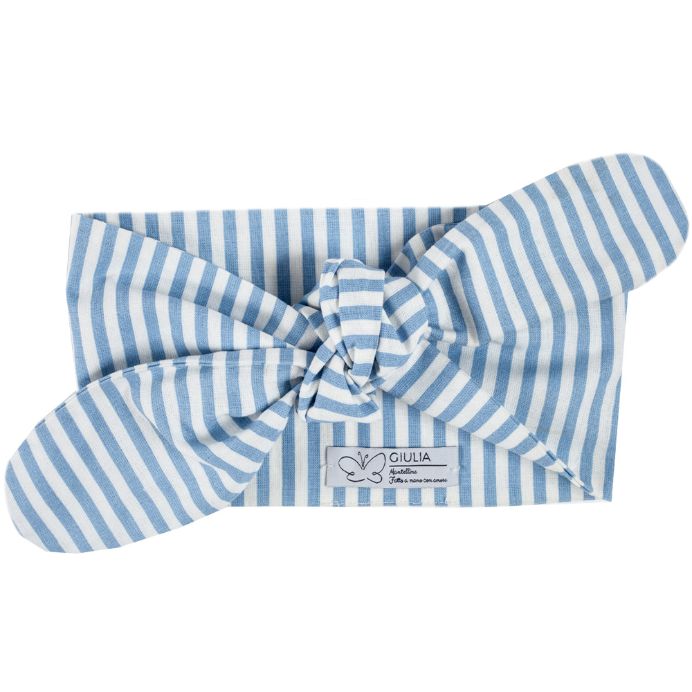 Terminata Fascia Linda Righe Azzurre