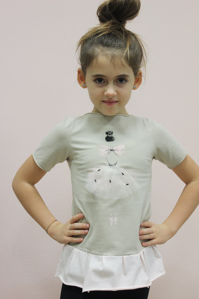 maglia ballerina bambina dipinta a mano - immagine 3