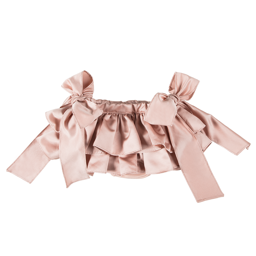 Terminata Gonna Fiocco rosa cipria - immagine 2