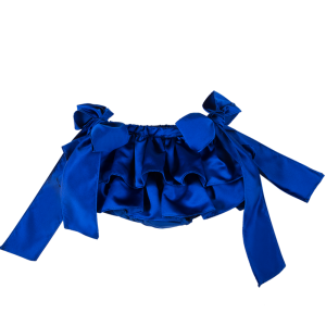 Gonna Fiocco blu brillante