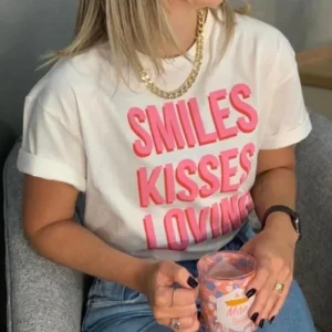 T-shirt “Smile kiss love”