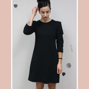 Danae black dress – tubino nero